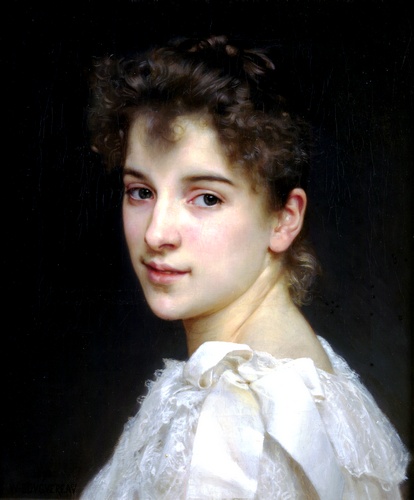 WikiOO.org - Enciclopédia das Belas Artes - Pintura, Arte por William Adolphe Bouguereau - Gabrielle Cot 1890