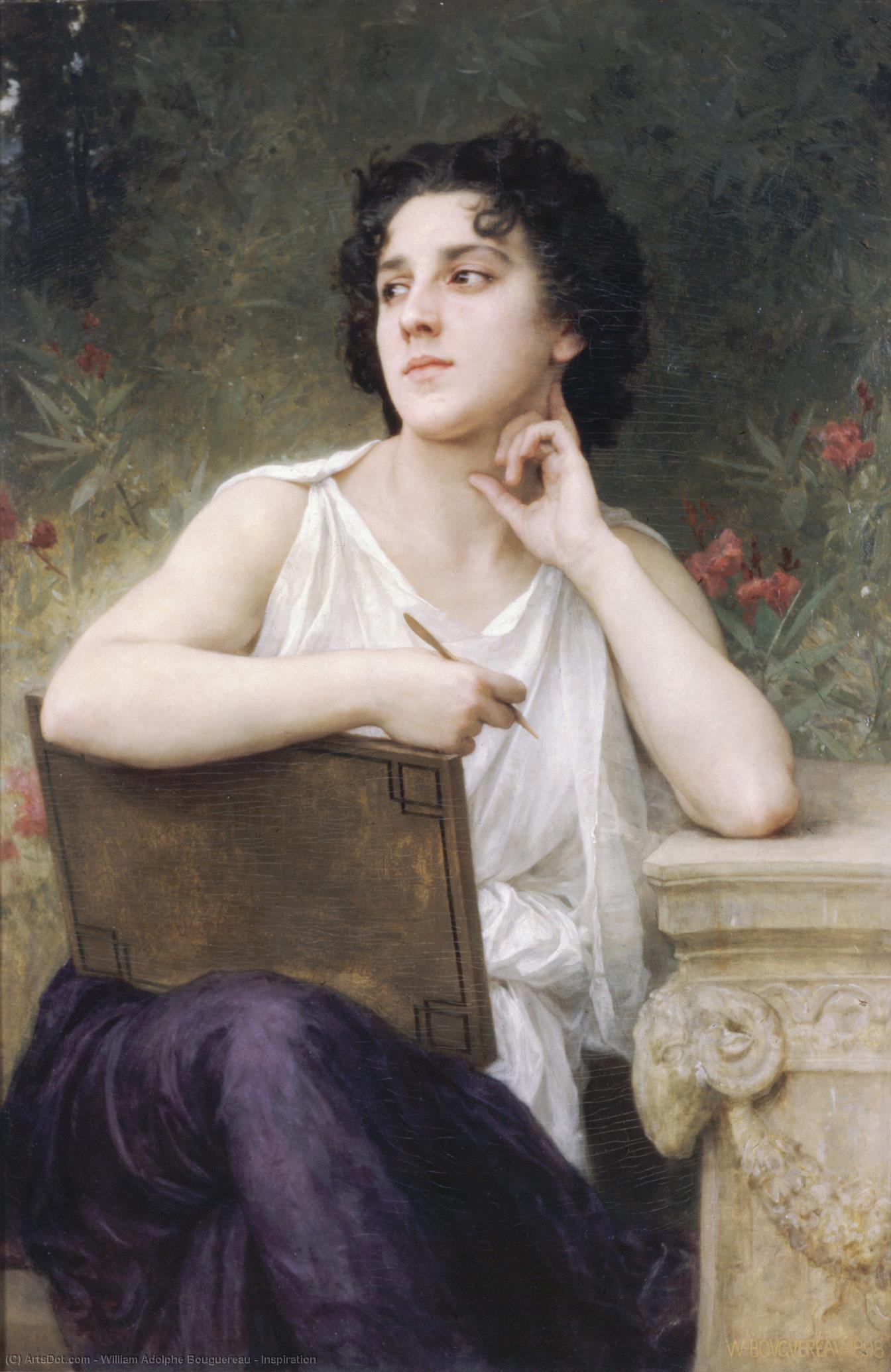 Wikioo.org - The Encyclopedia of Fine Arts - Painting, Artwork by William Adolphe Bouguereau - Inspiration