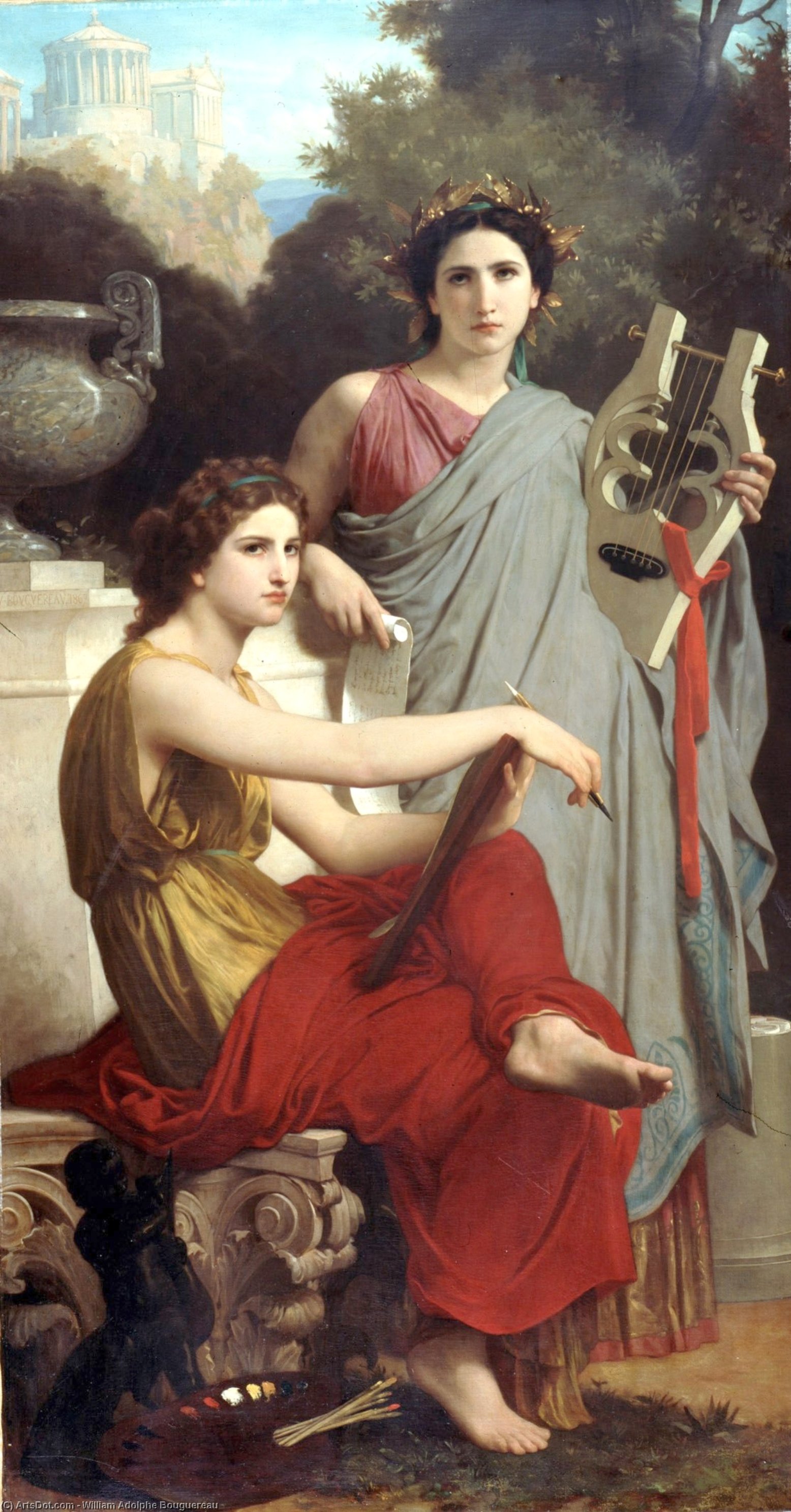 Wikioo.org - The Encyclopedia of Fine Arts - Painting, Artwork by William Adolphe Bouguereau - Lart and literature