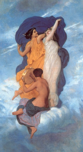 Wikoo.org - موسوعة الفنون الجميلة - اللوحة، العمل الفني William Adolphe Bouguereau - Dance