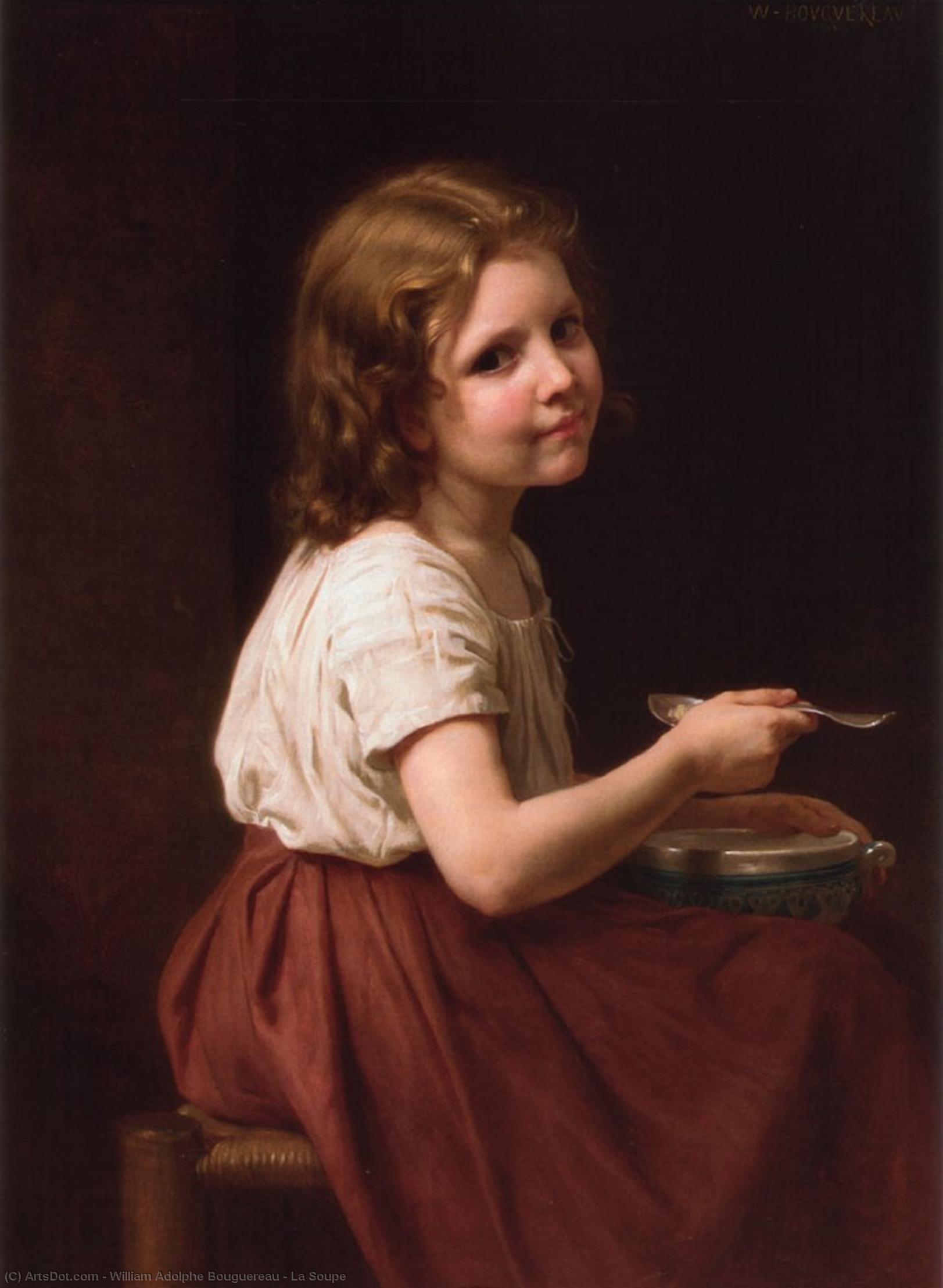 Wikioo.org - The Encyclopedia of Fine Arts - Painting, Artwork by William Adolphe Bouguereau - La Soupe