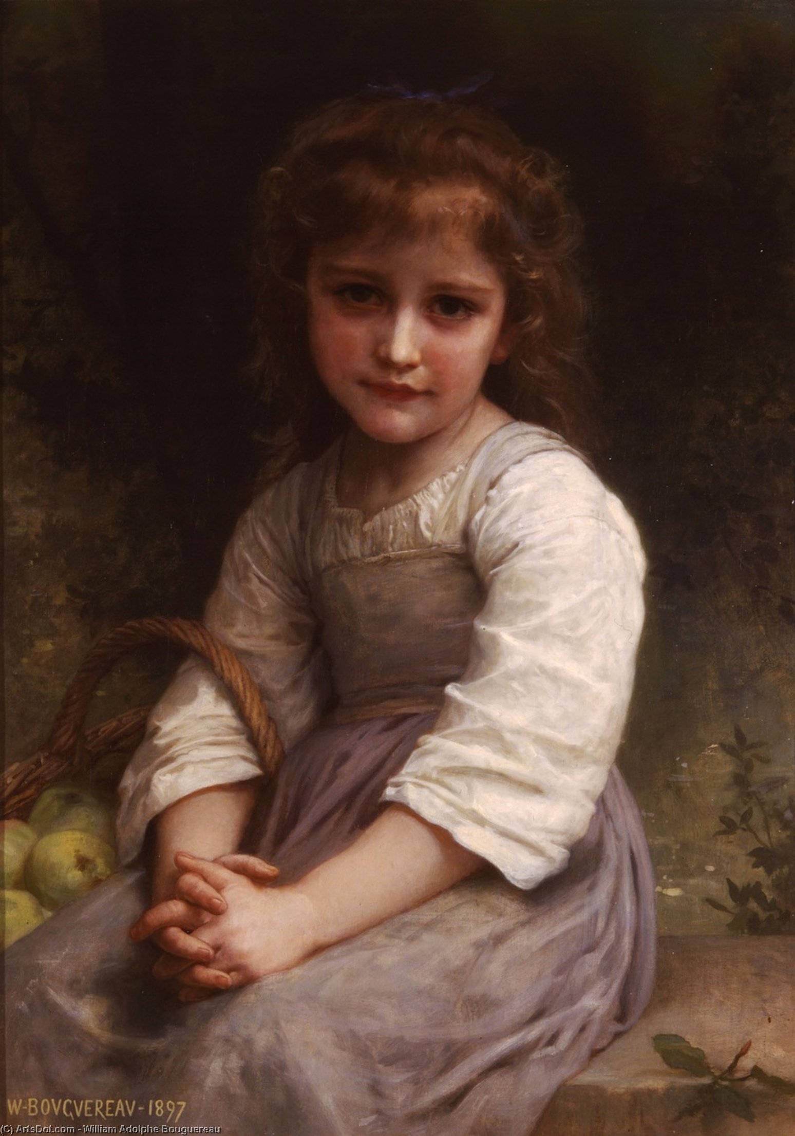 Wikioo.org – La Enciclopedia de las Bellas Artes - Pintura, Obras de arte de William Adolphe Bouguereau - manzanas