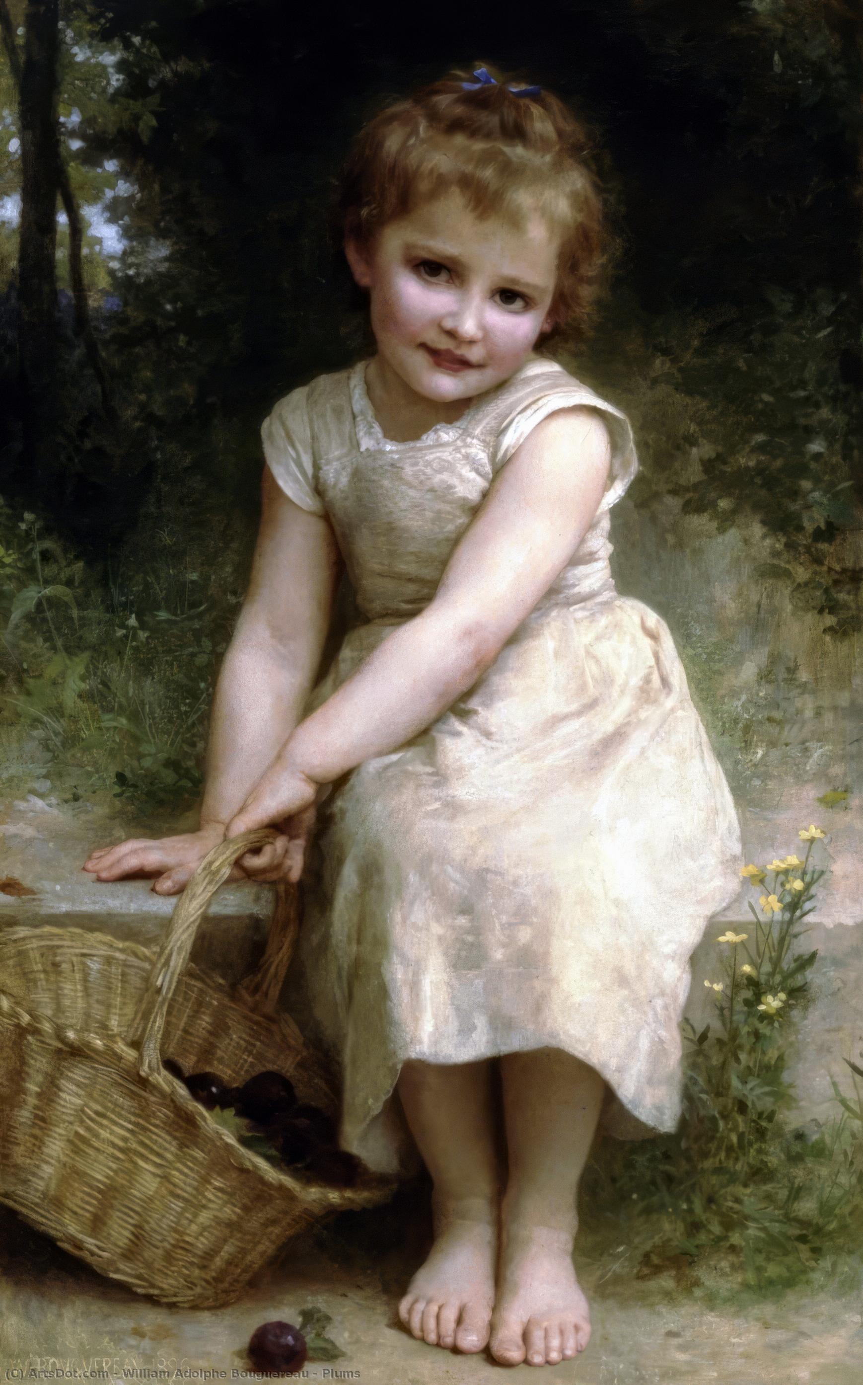 Wikioo.org - The Encyclopedia of Fine Arts - Painting, Artwork by William Adolphe Bouguereau - Plums