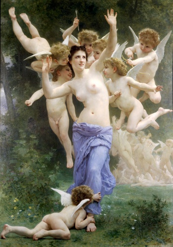 Wikioo.org - The Encyclopedia of Fine Arts - Painting, Artwork by William Adolphe Bouguereau - The nest