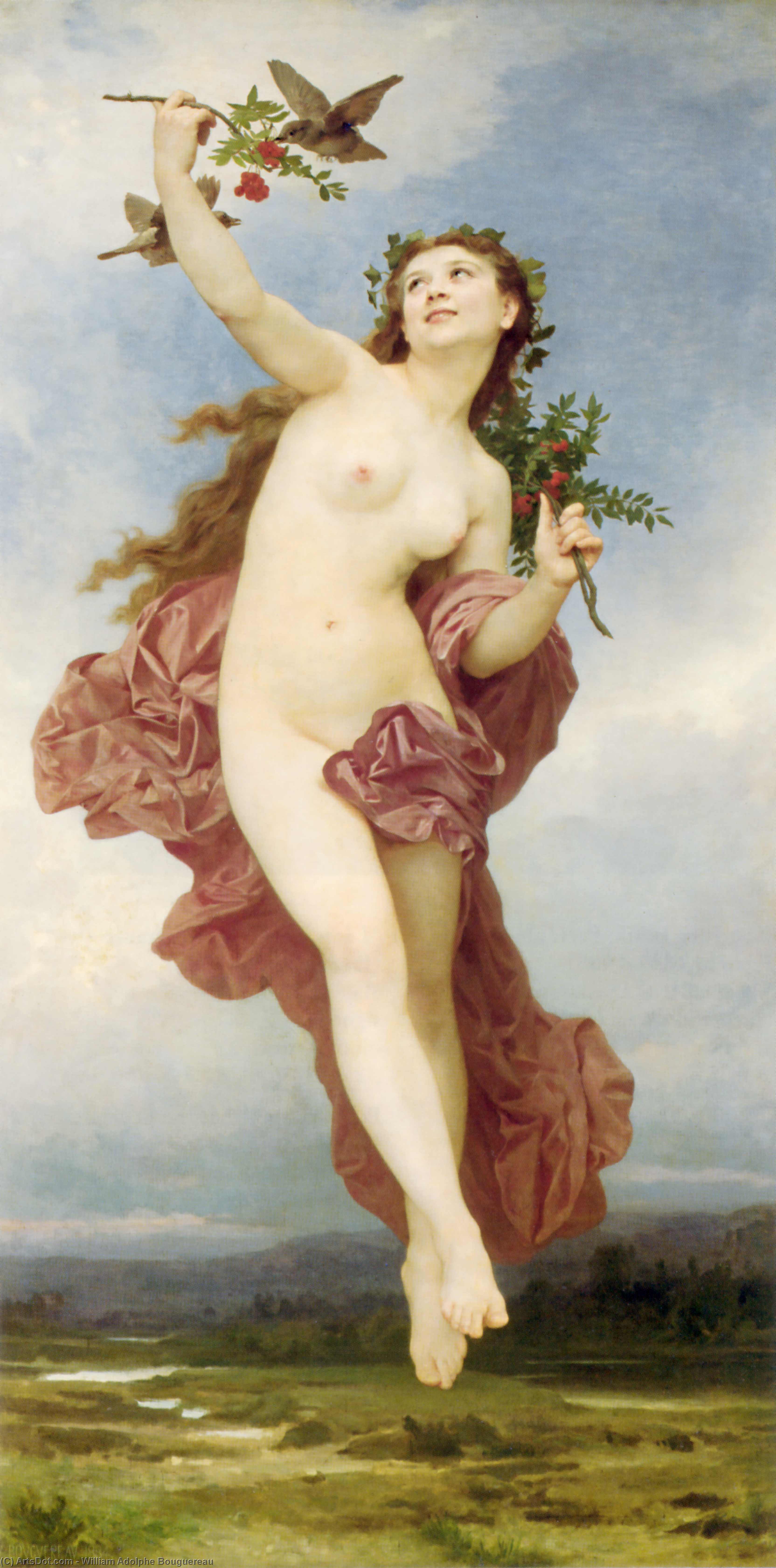 Wikioo.org - The Encyclopedia of Fine Arts - Painting, Artwork by William Adolphe Bouguereau - Day