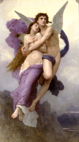 Wikioo.org - The Encyclopedia of Fine Arts - Painting, Artwork by William Adolphe Bouguereau - The Rapture of Psyche