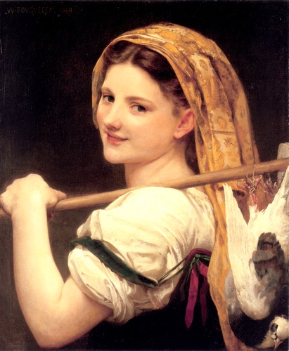 WikiOO.org - אנציקלופדיה לאמנויות יפות - ציור, יצירות אמנות William Adolphe Bouguereau - The return of the walk
