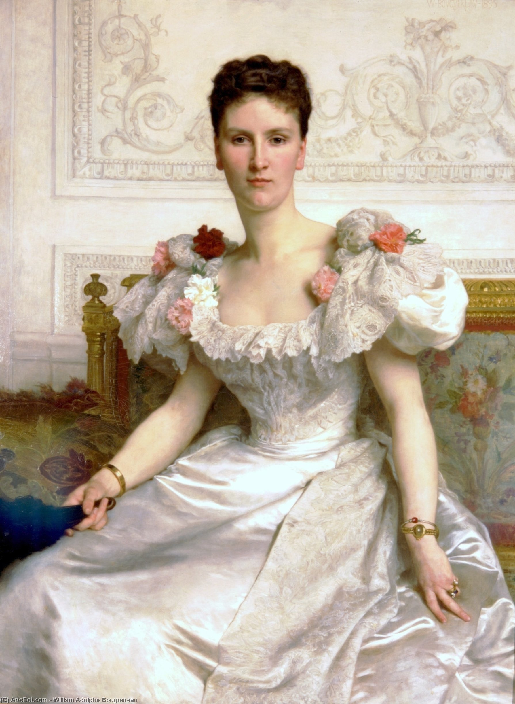 Wikioo.org - The Encyclopedia of Fine Arts - Painting, Artwork by William Adolphe Bouguereau - Madame la Comtesse de Cambaceres