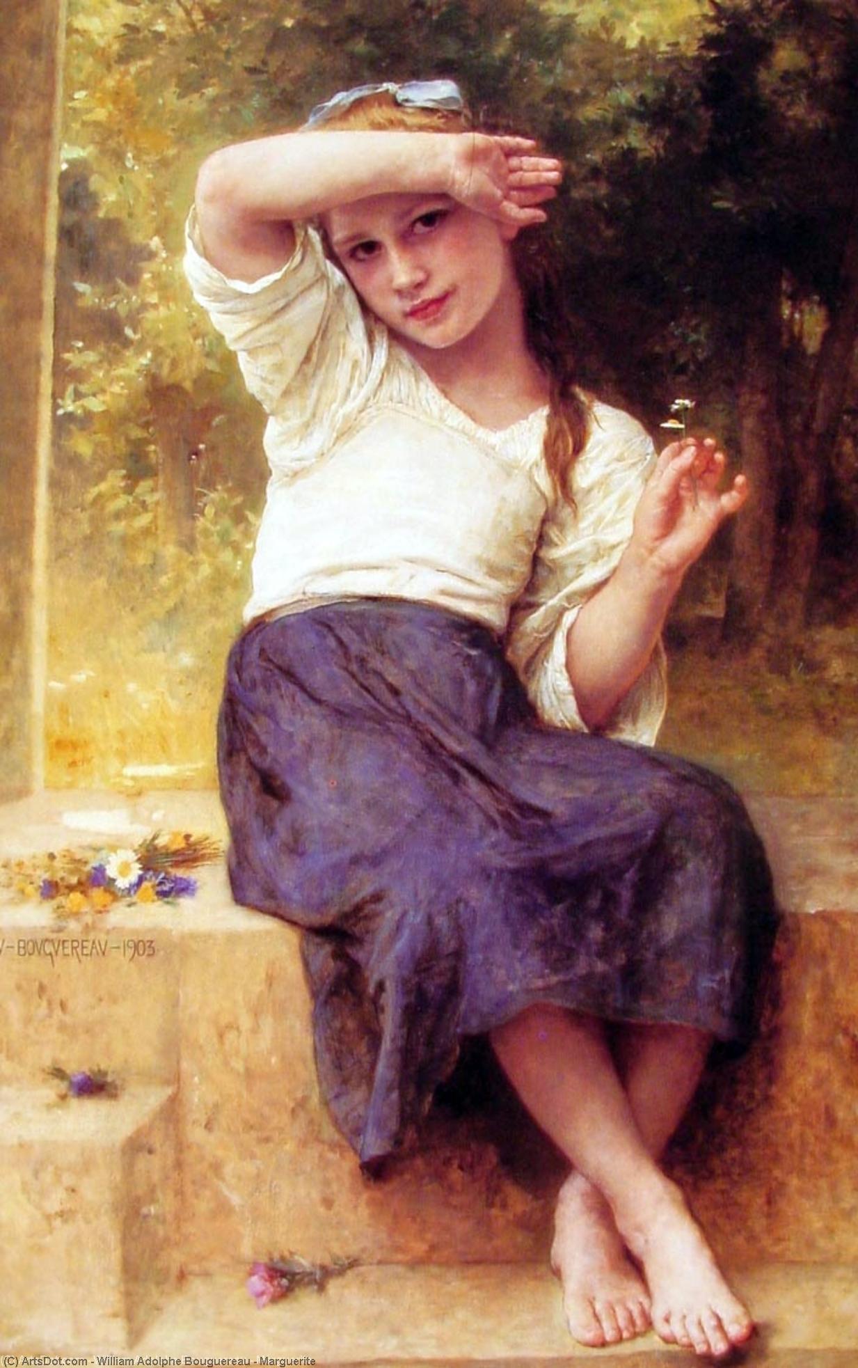 Wikioo.org - The Encyclopedia of Fine Arts - Painting, Artwork by William Adolphe Bouguereau - Marguerite