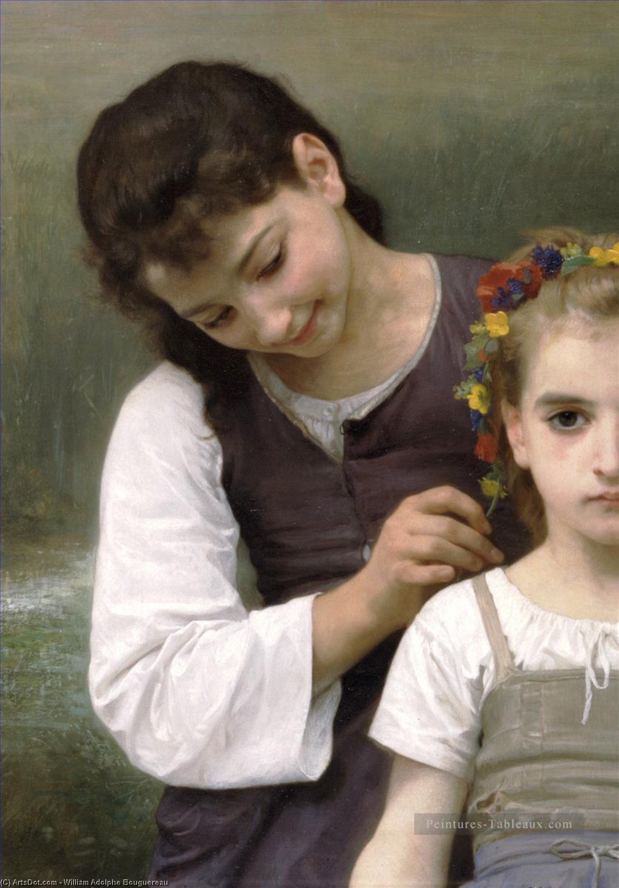 Wikioo.org – L'Encyclopédie des Beaux Arts - Peinture, Oeuvre de William Adolphe Bouguereau - Parure des champs laissés
