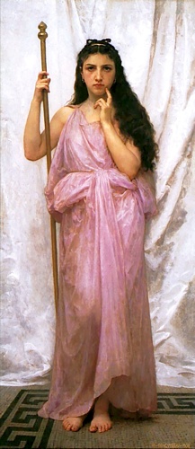 Wikioo.org - The Encyclopedia of Fine Arts - Painting, Artwork by William Adolphe Bouguereau - Priestess