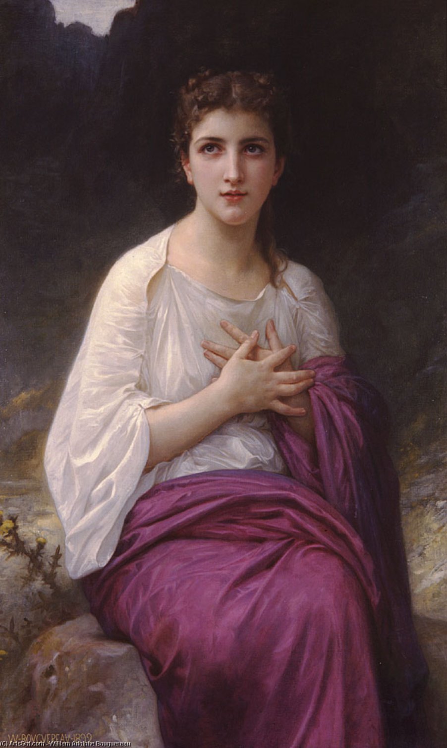 Wikioo.org – La Enciclopedia de las Bellas Artes - Pintura, Obras de arte de William Adolphe Bouguereau - Psique