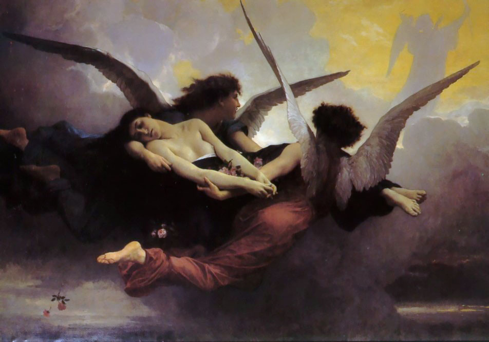Wikioo.org - Encyklopedia Sztuk Pięknych - Malarstwo, Grafika William Adolphe Bouguereau - Soul Carried to Heaven