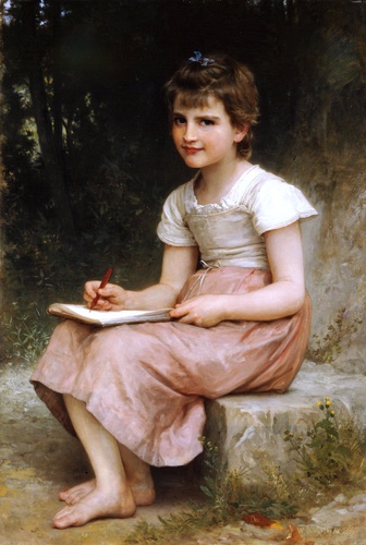 WikiOO.org - Enciclopédia das Belas Artes - Pintura, Arte por William Adolphe Bouguereau - Vocation 1896