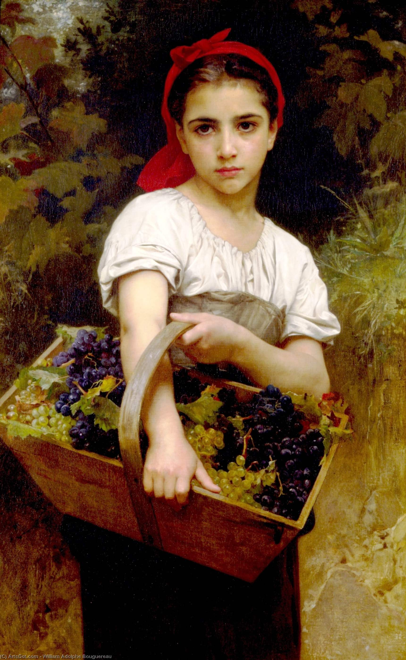 Wikioo.org - The Encyclopedia of Fine Arts - Painting, Artwork by William Adolphe Bouguereau - Harvester