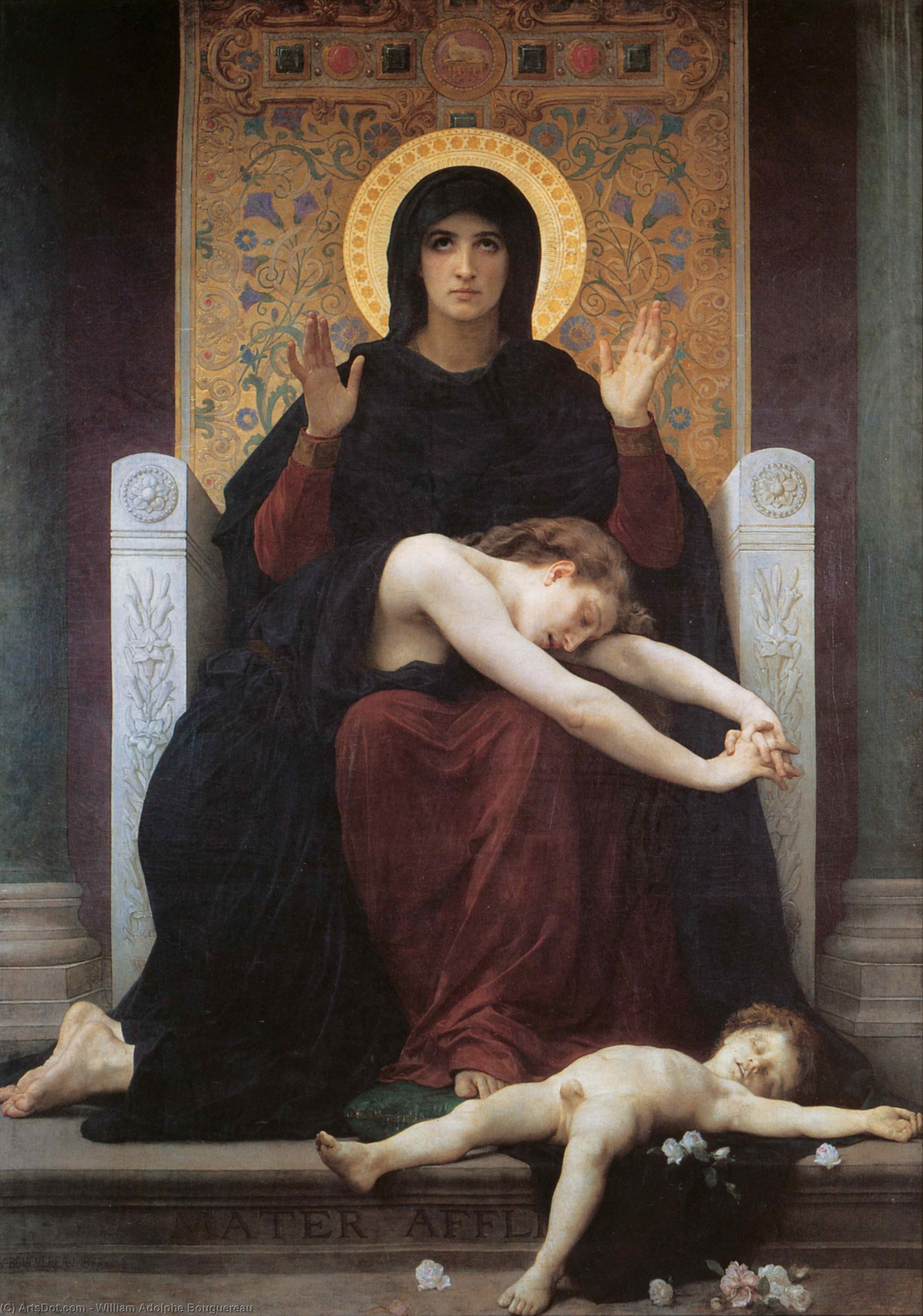 Wikioo.org - The Encyclopedia of Fine Arts - Painting, Artwork by William Adolphe Bouguereau - Virgin comforter