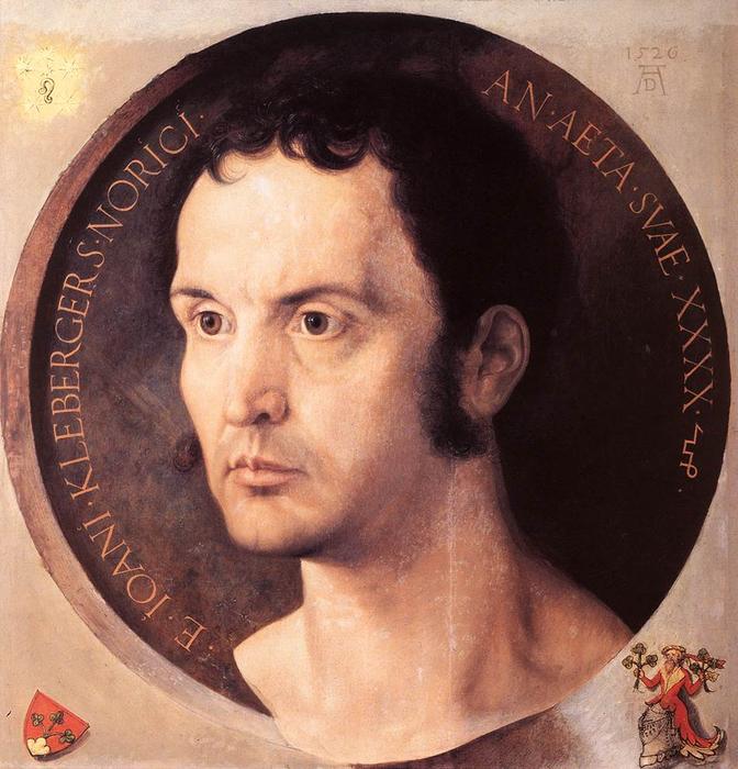 Wikioo.org - The Encyclopedia of Fine Arts - Painting, Artwork by Albrecht Durer - Portrait of Johannes Kleberger