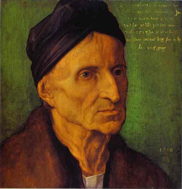 Wikioo.org - The Encyclopedia of Fine Arts - Painting, Artwork by Albrecht Durer - Portrait of Michael Wolgemut