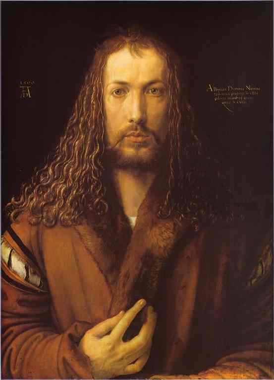 WikiOO.org - Güzel Sanatlar Ansiklopedisi - Resim, Resimler Albrecht Durer - Self-Portrait at 28