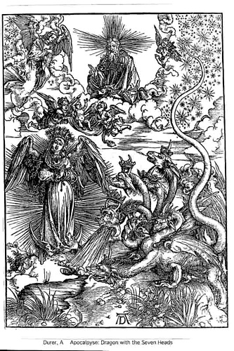 WikiOO.org - Енциклопедия за изящни изкуства - Живопис, Произведения на изкуството Albrecht Durer - the Dragon With Seven Heads