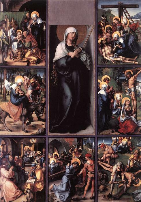 Wikioo.org - The Encyclopedia of Fine Arts - Painting, Artwork by Albrecht Durer - The Seven Sorrows of the Virgin