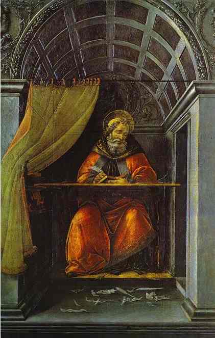WikiOO.org - 百科事典 - 絵画、アートワーク Sandro Botticelli - セント . セルのオーガスティン
