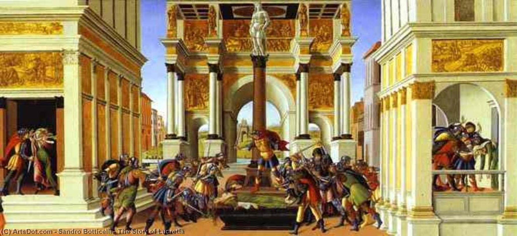 WikiOO.org - 百科事典 - 絵画、アートワーク Sandro Botticelli - ルクレティアの物語