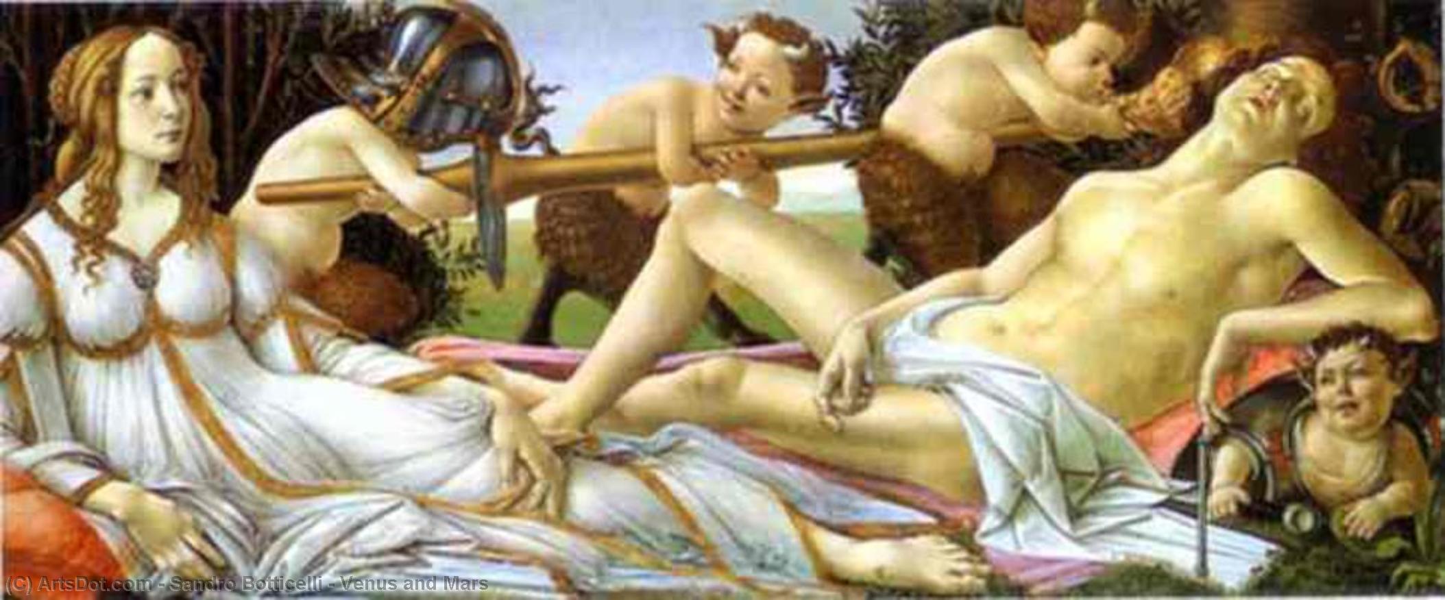 WikiOO.org - 百科事典 - 絵画、アートワーク Sandro Botticelli - 金星と火星