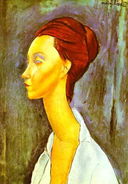 WikiOO.org - Encyclopedia of Fine Arts - Lukisan, Artwork Amedeo Modigliani - Portrait of Lunia Czechovska