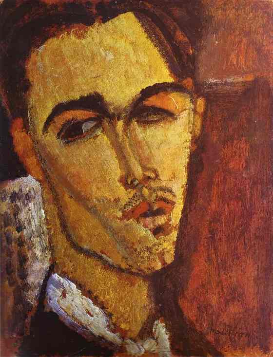 Wikioo.org - The Encyclopedia of Fine Arts - Painting, Artwork by Amedeo Modigliani - Portrait of the Spanish Painter Celso Lagar