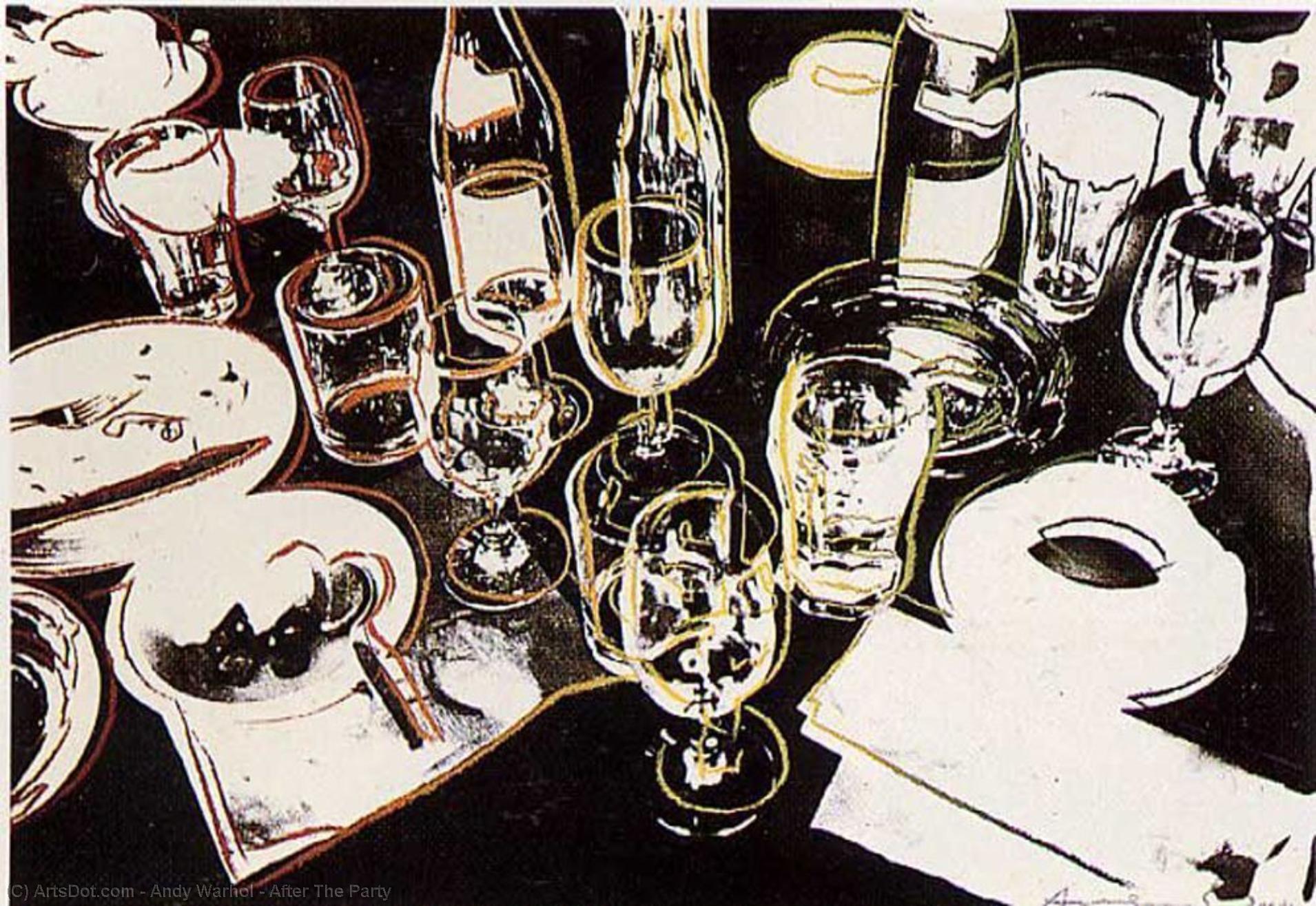 Wikoo.org - موسوعة الفنون الجميلة - اللوحة، العمل الفني Andy Warhol - After The Party