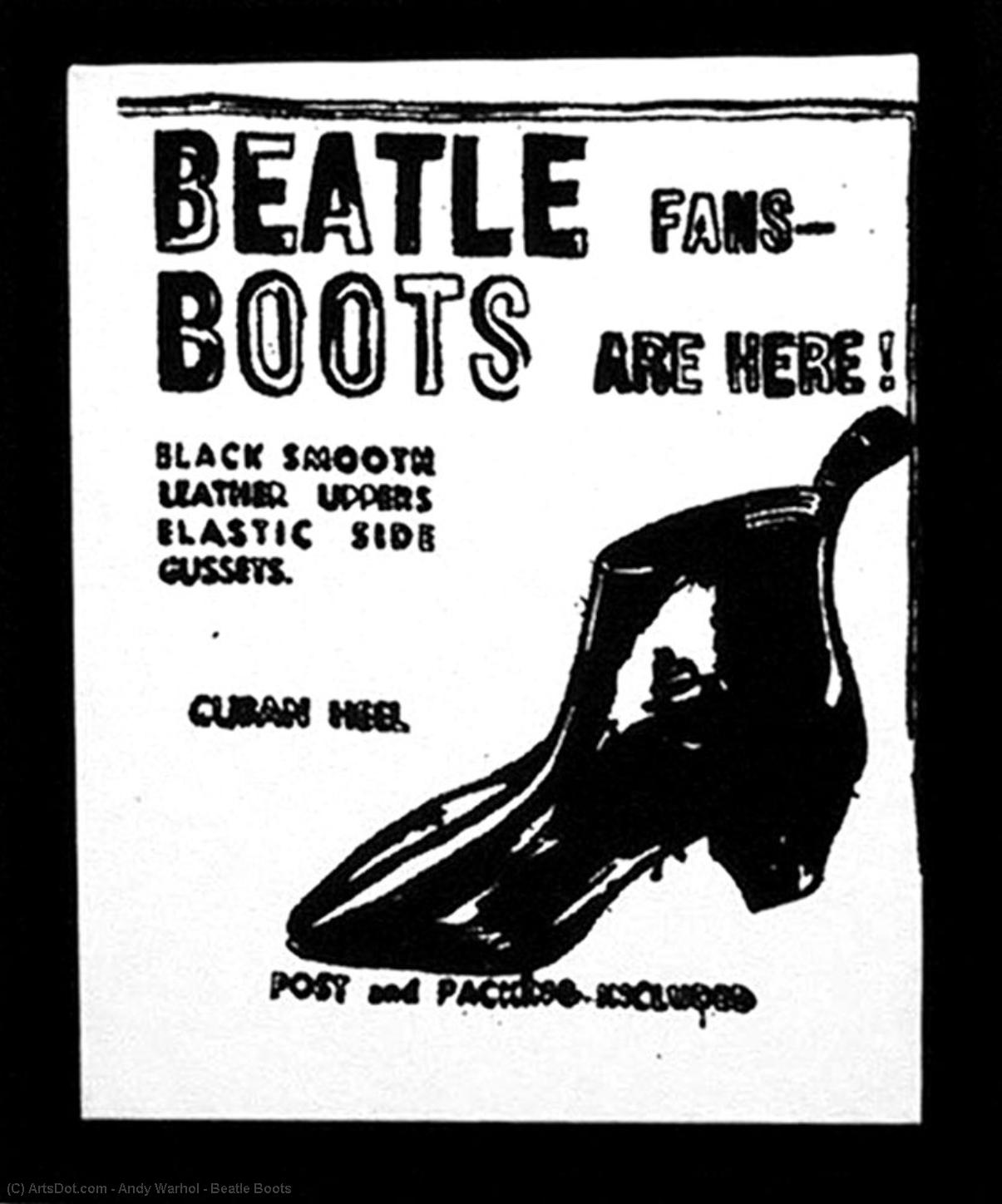 WikiOO.org - Enciklopedija dailės - Tapyba, meno kuriniai Andy Warhol - Beatle Boots