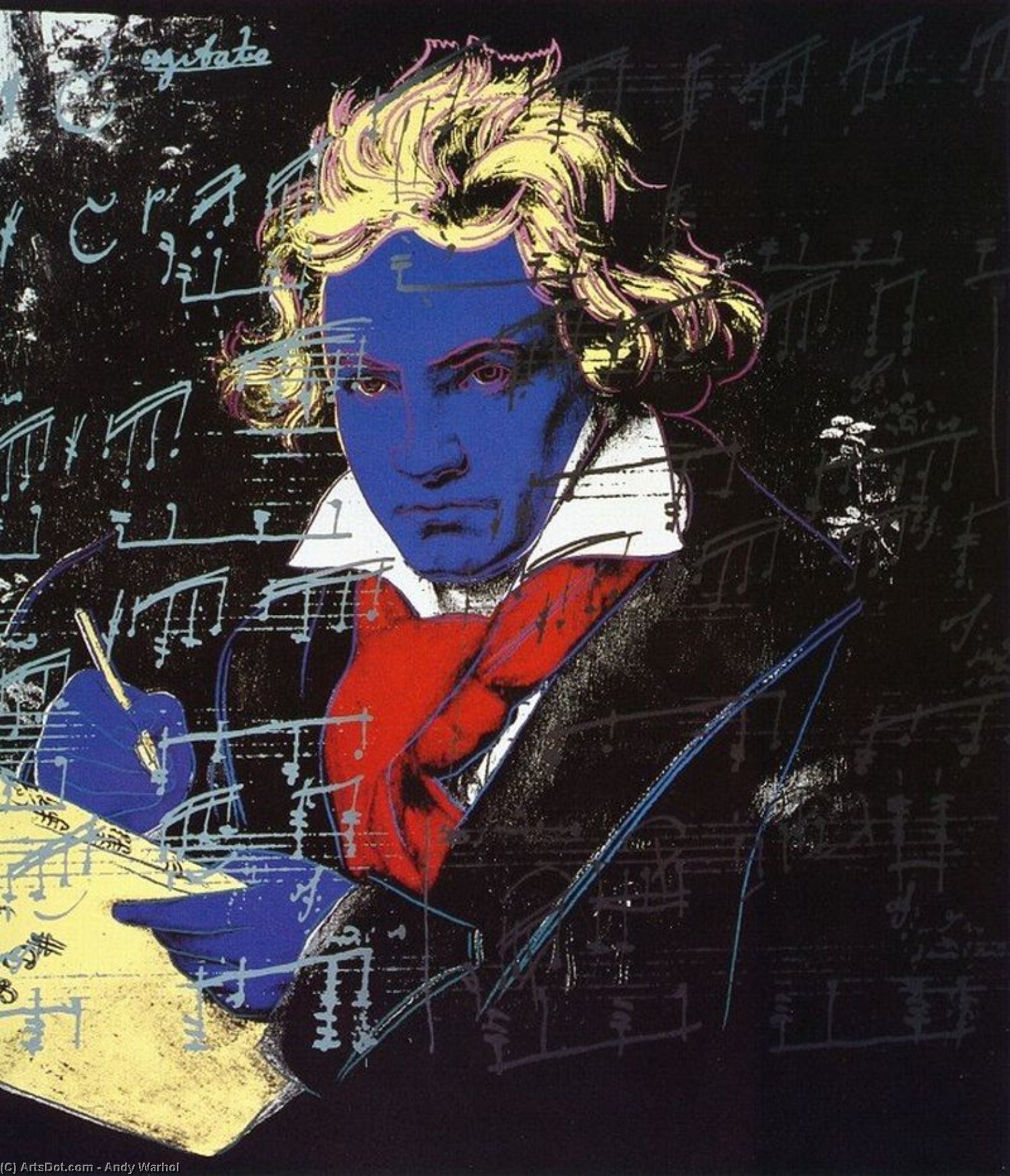 Wikioo.org - The Encyclopedia of Fine Arts - Painting, Artwork by Andy Warhol - Beethoven