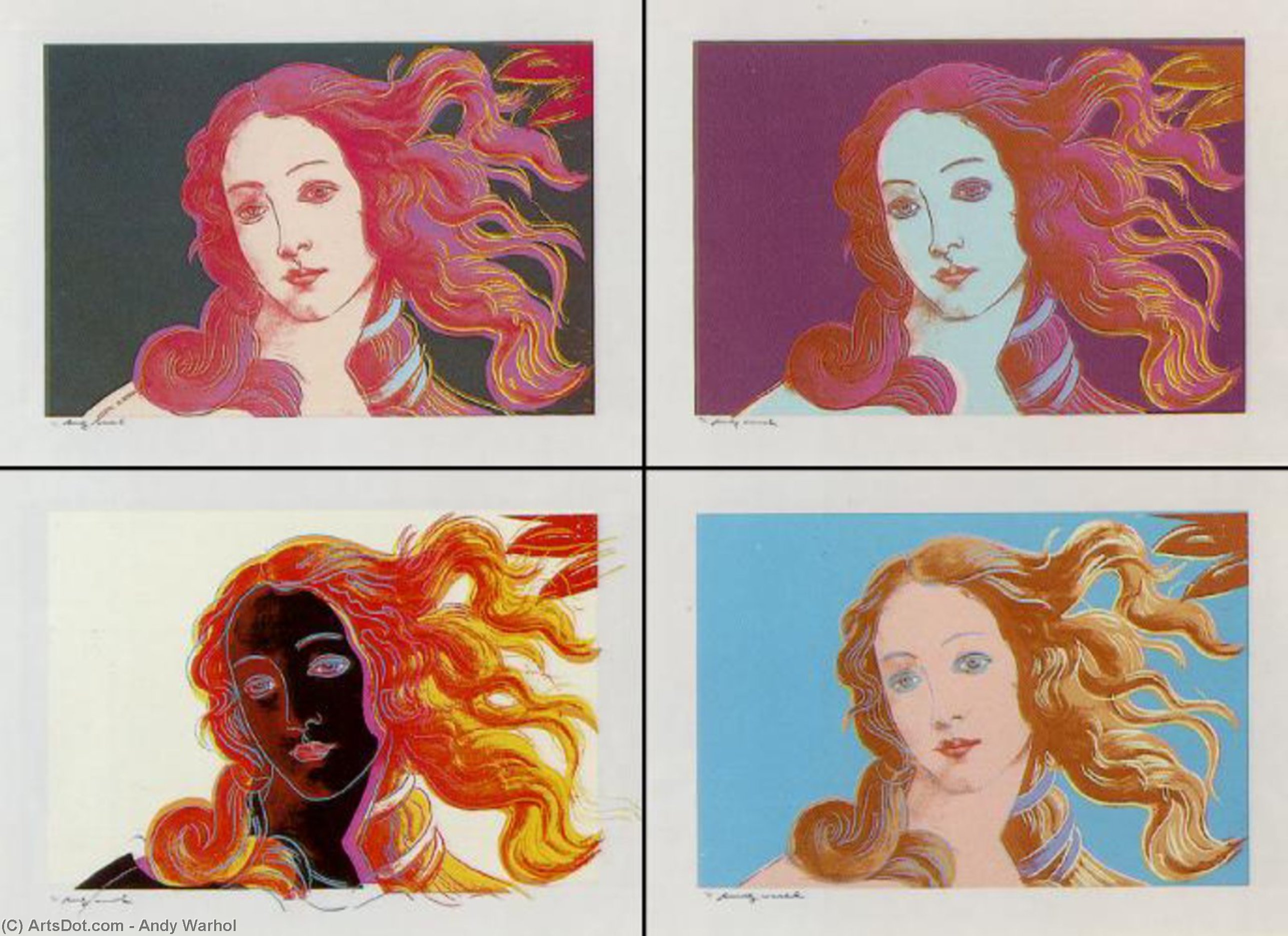 Wikioo.org - The Encyclopedia of Fine Arts - Painting, Artwork by Andy Warhol - Botticelli