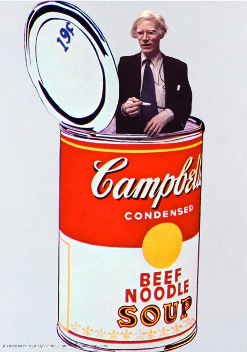 Wikioo.org - The Encyclopedia of Fine Arts - Painting, Artwork by Andy Warhol - Campbell'S Soup Can (beef)