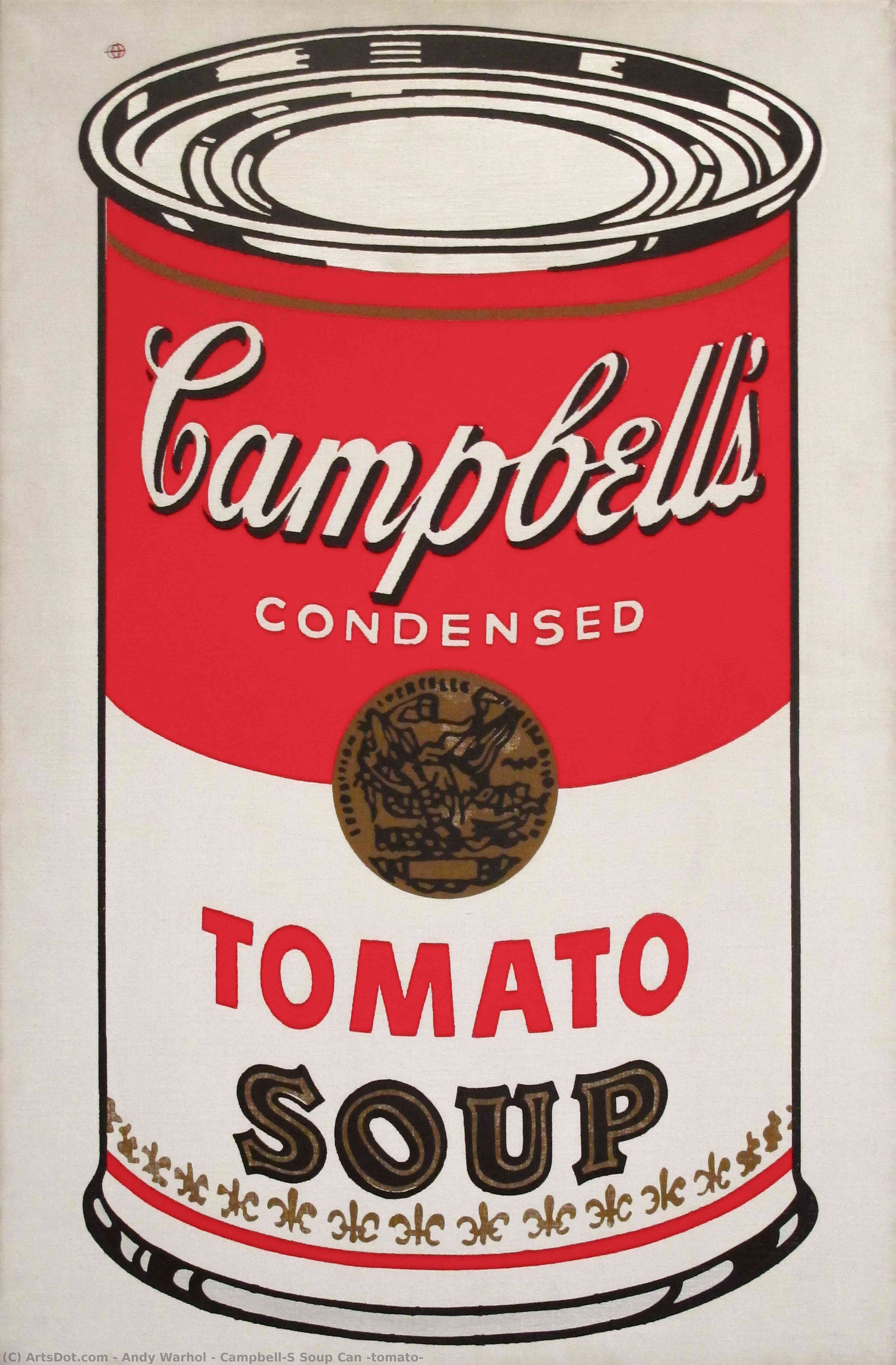 Wikioo.org – La Enciclopedia de las Bellas Artes - Pintura, Obras de arte de Andy Warhol - Campbell'S lata de sopa ( tomate )