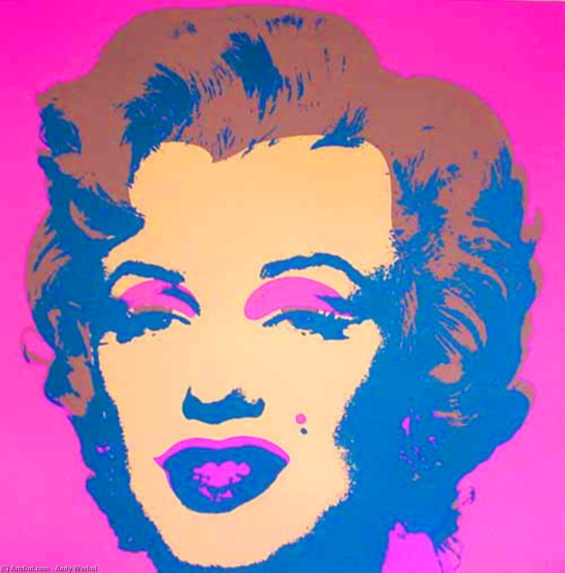 WikiOO.org - Güzel Sanatlar Ansiklopedisi - Resim, Resimler Andy Warhol - Fter Marylin Pink