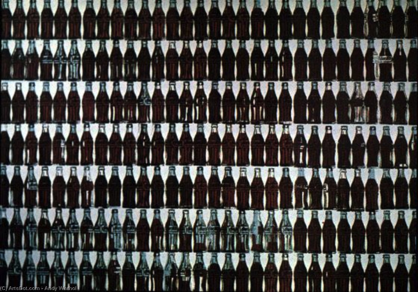 WikiOO.org - دایره المعارف هنرهای زیبا - نقاشی، آثار هنری Andy Warhol - Green Coca-Cola Bottles