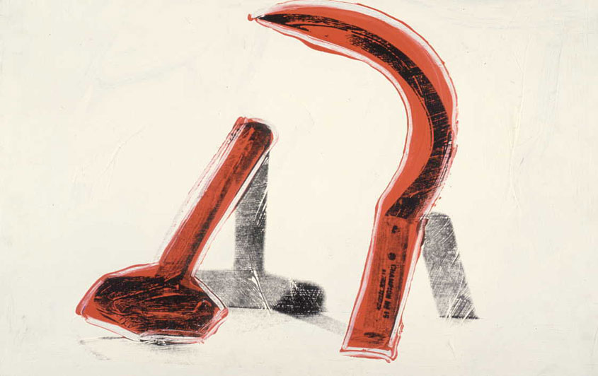 WikiOO.org - Encyclopedia of Fine Arts - Maľba, Artwork Andy Warhol - Hammer And Sickle