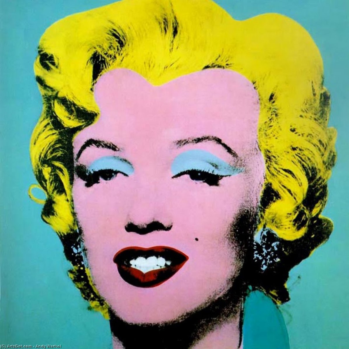 WikiOO.org - Энциклопедия изобразительного искусства - Живопись, Картины  Andy Warhol - Мэрилин