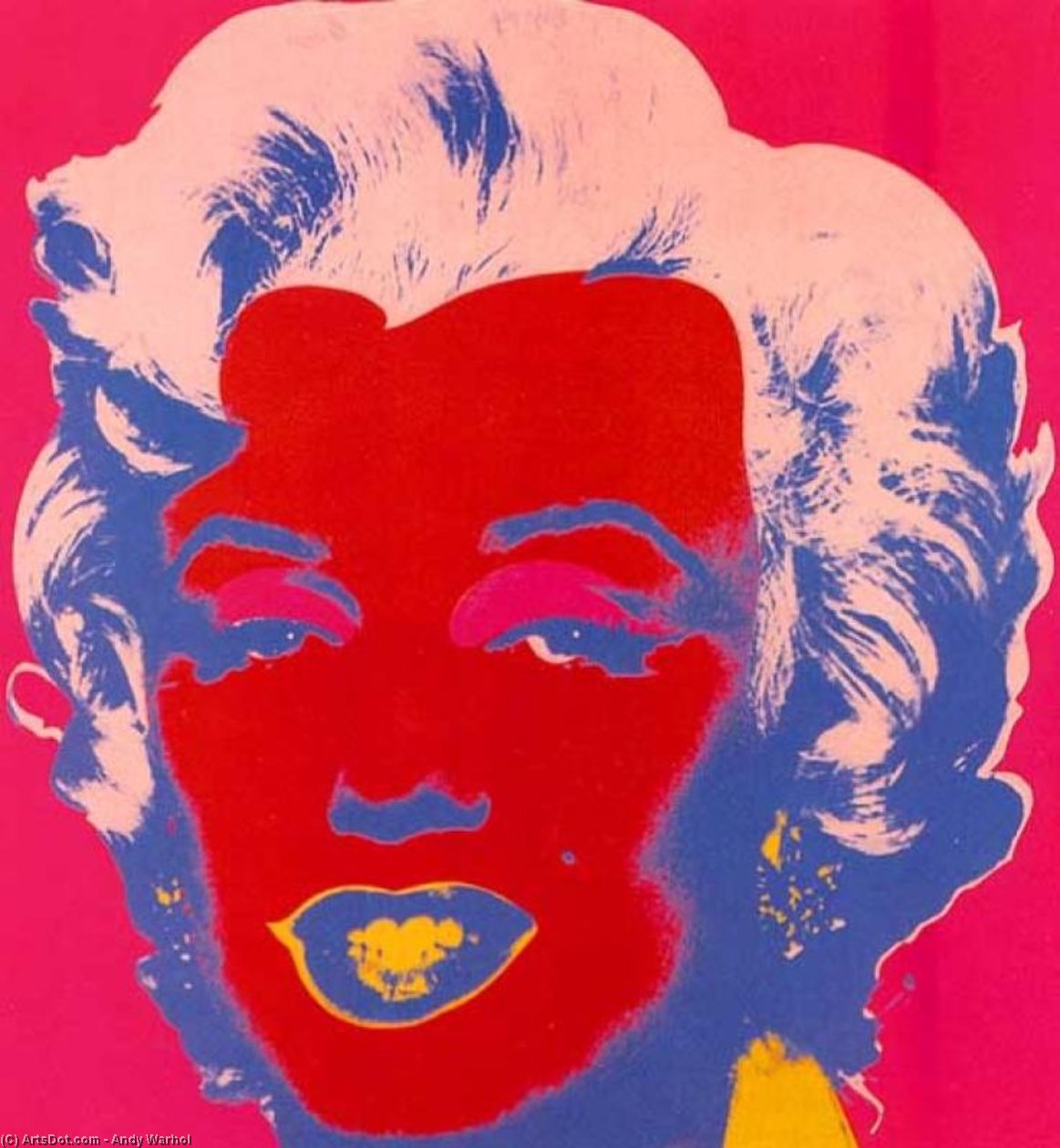 Wikioo.org - The Encyclopedia of Fine Arts - Painting, Artwork by Andy Warhol - Marylin Red