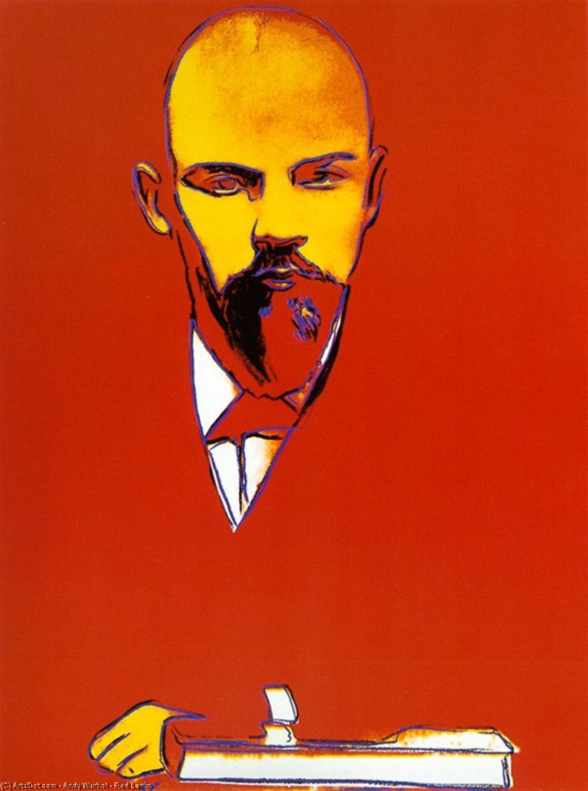 Wikioo.org - The Encyclopedia of Fine Arts - Painting, Artwork by Andy Warhol - Red Lenin