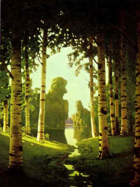 Wikioo.org - The Encyclopedia of Fine Arts - Painting, Artwork by Arkhip Ivanovich Kuinji - A Birch Grove.1901