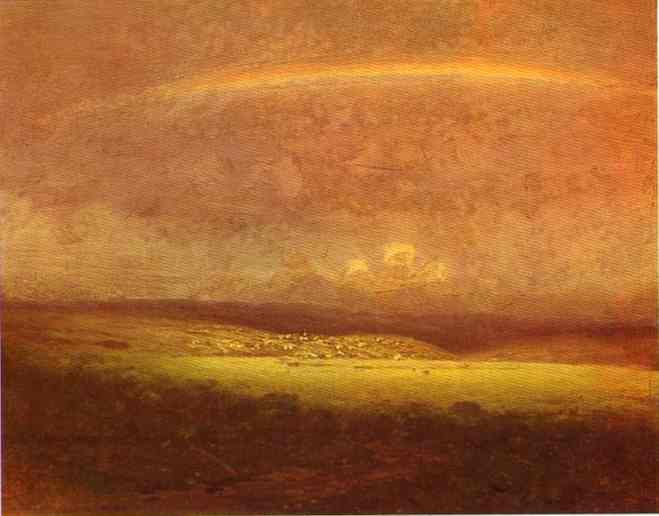 Wikioo.org - The Encyclopedia of Fine Arts - Painting, Artwork by Arkhip Ivanovich Kuinji - After a Rain. Rainbow