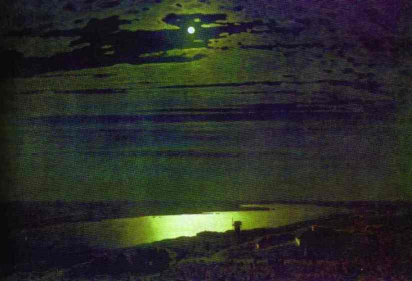 Wikioo.org - Encyklopedia Sztuk Pięknych - Malarstwo, Grafika Arkhip Ivanovich Kuinji - Moonlight Night on Dneper