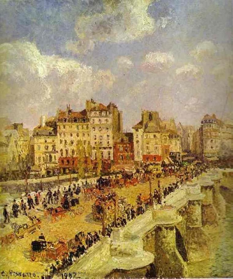 WikiOO.org - Encyclopedia of Fine Arts - Maalaus, taideteos Camille Pissarro - A Pont-Neuf