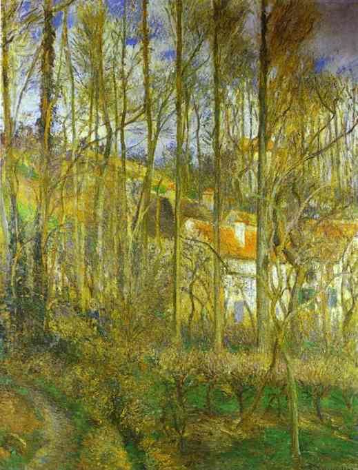 WikiOO.org - Encyclopedia of Fine Arts - Schilderen, Artwork Camille Pissarro - La Côte des Boeufs at the Hermitage near Pontoise