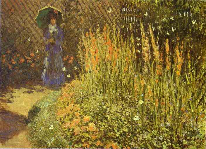 WikiOO.org - Encyclopedia of Fine Arts - Maalaus, taideteos Claude Monet - Gladioluses