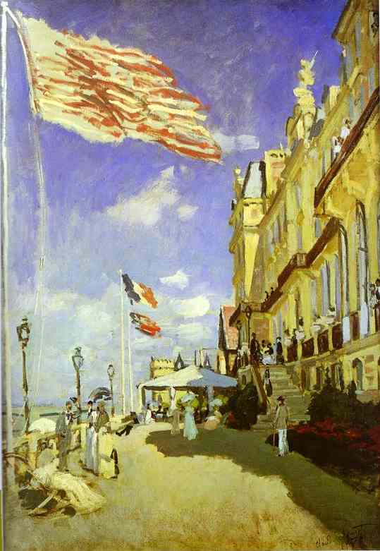 WikiOO.org - Enciclopédia das Belas Artes - Pintura, Arte por Claude Monet - Hôtel de Roches Noires, Trouville