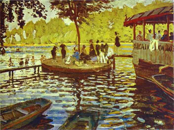 WikiOO.org - Encyclopedia of Fine Arts - Malba, Artwork Claude Monet - Le Grenouillère